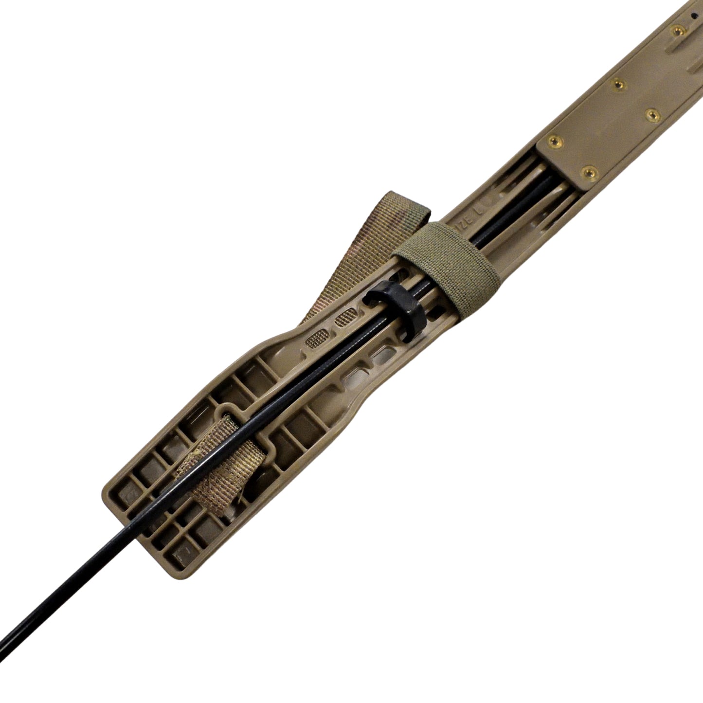 Close-up of components in British Army DWD Spine Bar Replacement Kit Large.