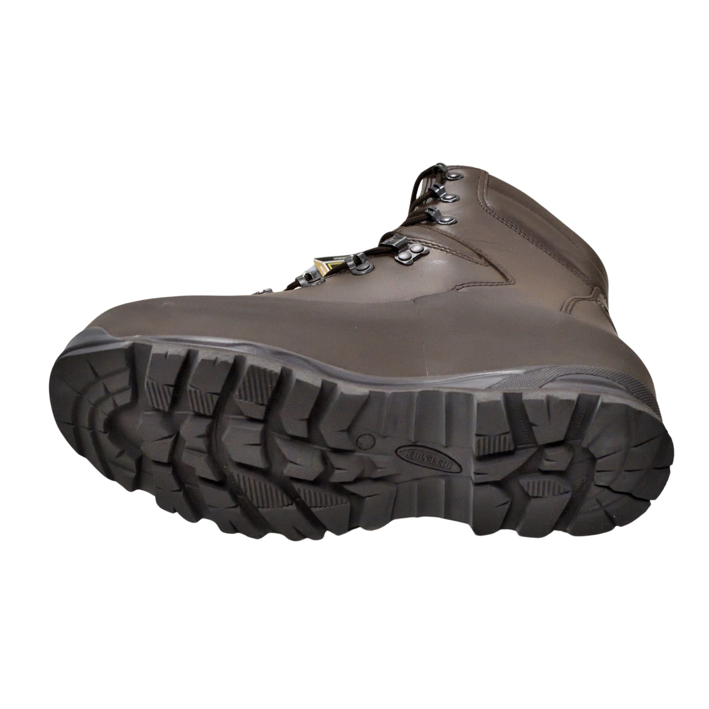 Detailed shot of tread pattern on sole of Iturri Mens Cold Wet Weather Boots Brown