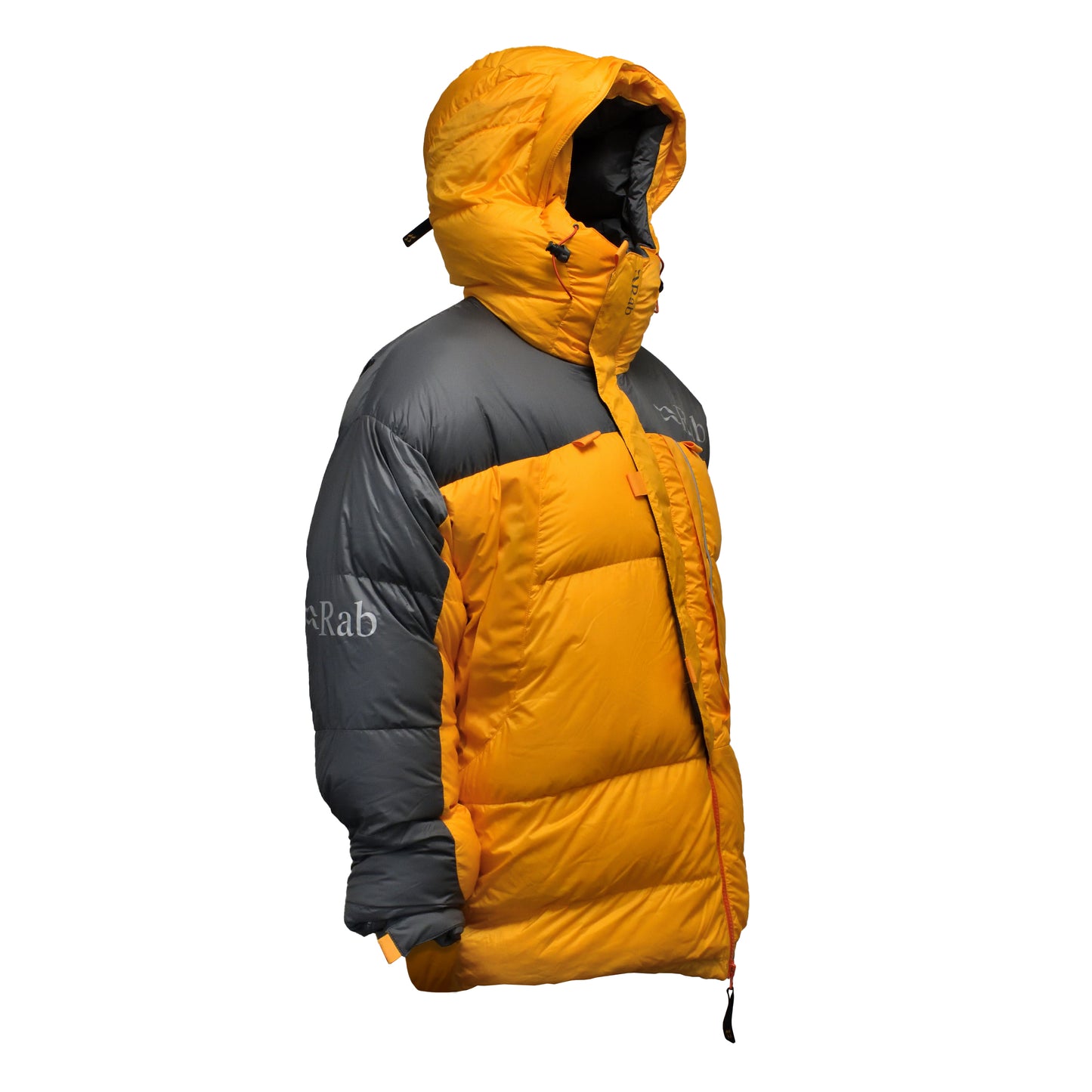 Angled front right view of RAB Expedition 8000 Jacket with visible fabric texture.