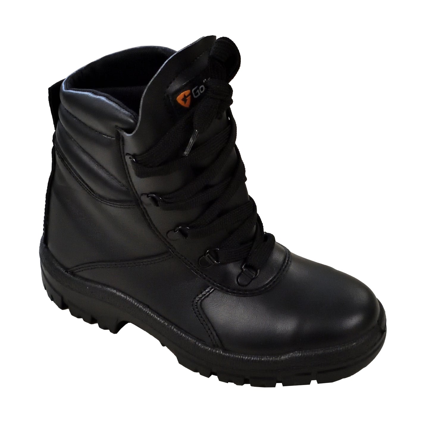 Front view of Goliath SPSR1121 High‑Leg Antistatic Safety Boots showing full boot shape.