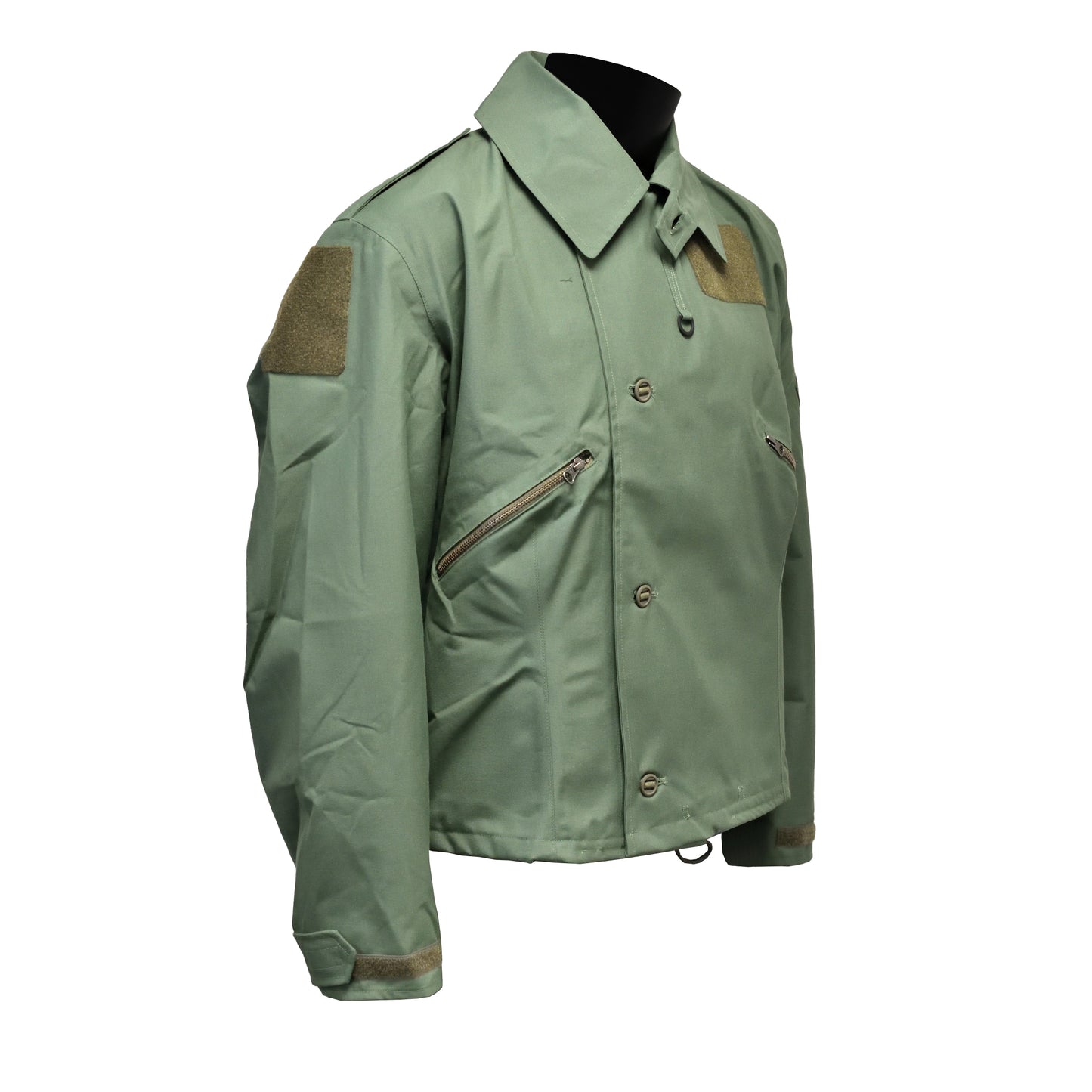 Angled front right view of Aircrew Suit Cold Weather Jacket MK4 with chest zip visible.