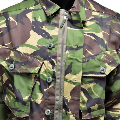 Close-up of chest detail on DPM Combat Jacket.