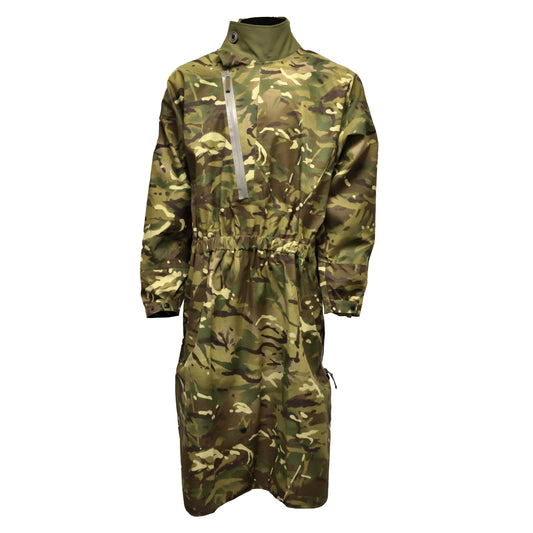 Front view of British Army OAV MVP Waterproof Smock in MTP camouflage.