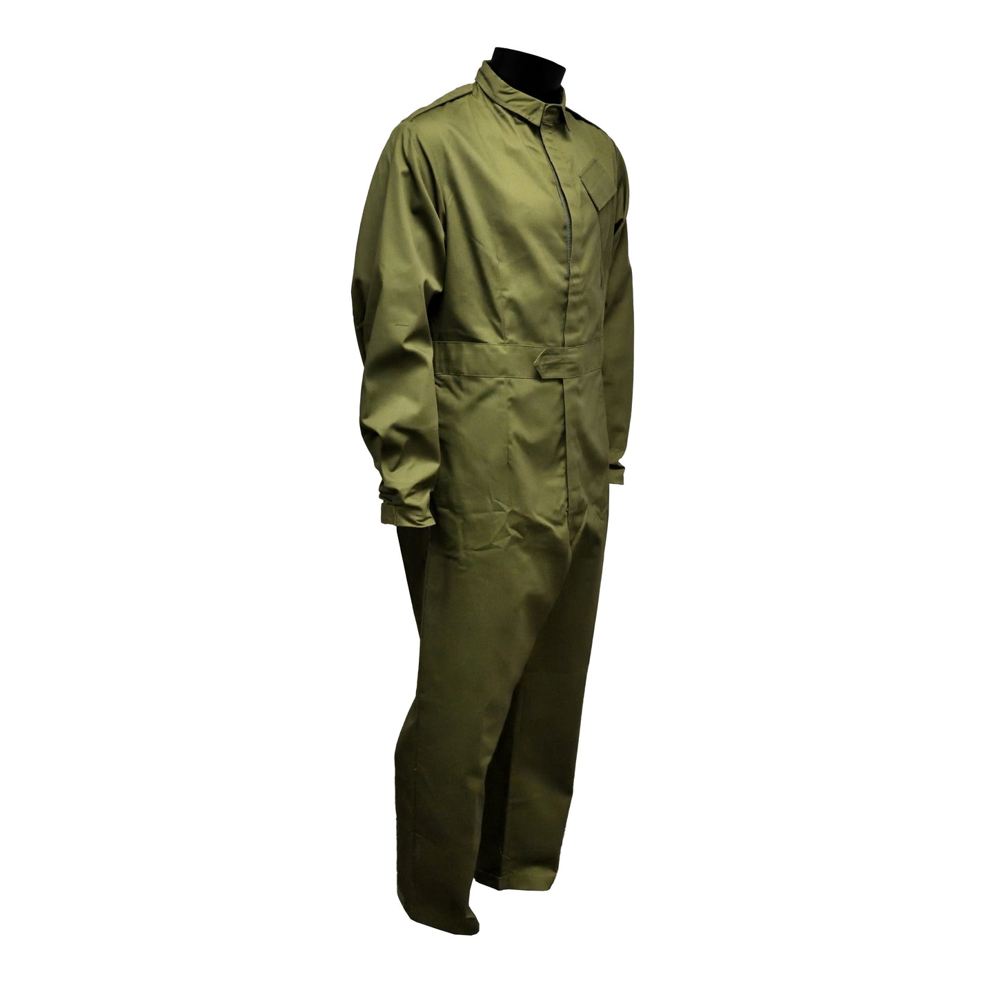 Angled front right view of British Army Coveralls with visible leg pocket.