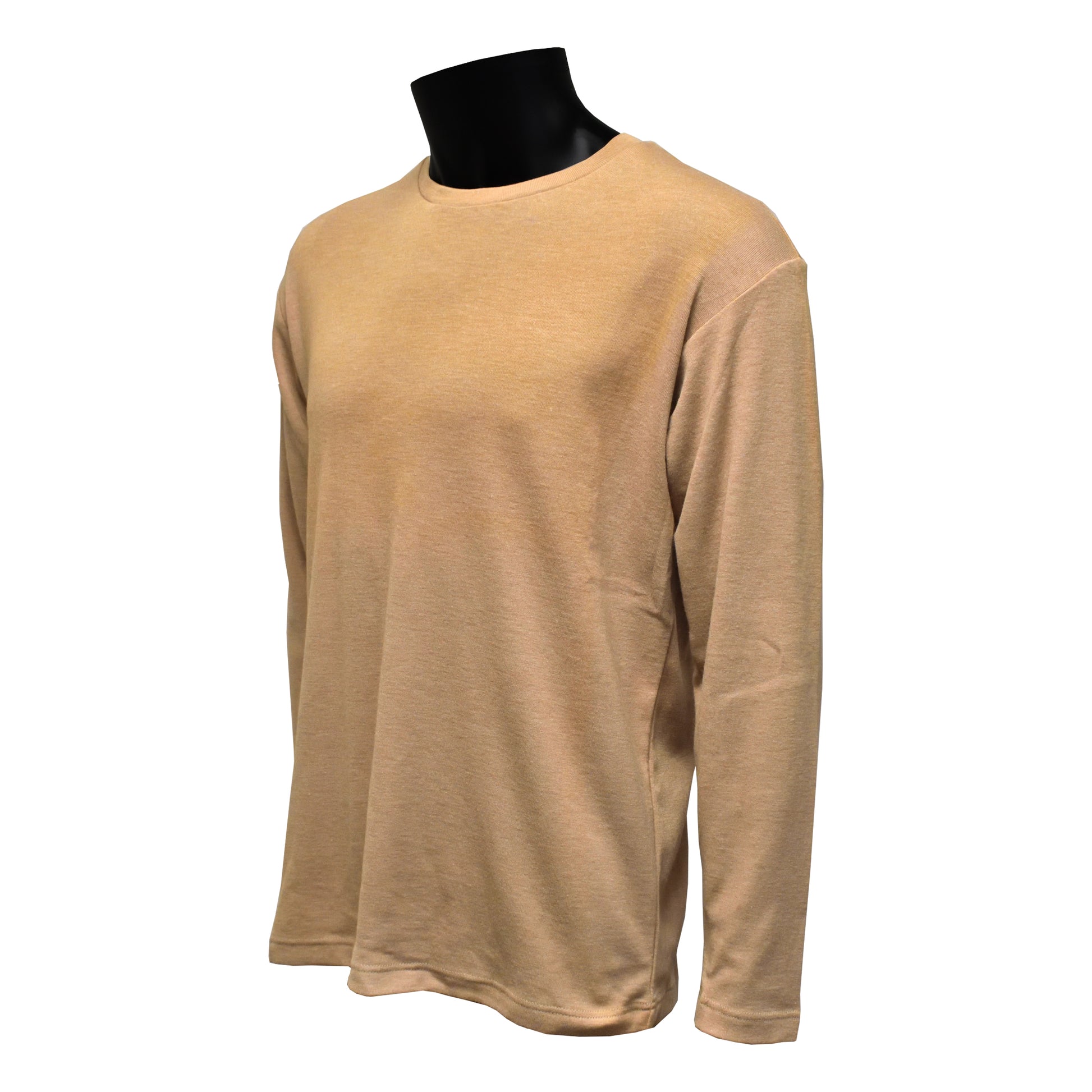 Angled front left view of Desert Long Sleeve Vest with visible collar and fit.
