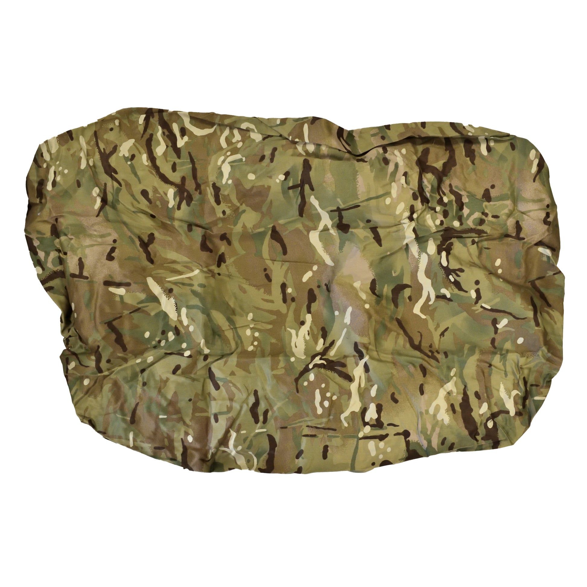 Front view of British Army Rucksack Cover in MTP camouflage.