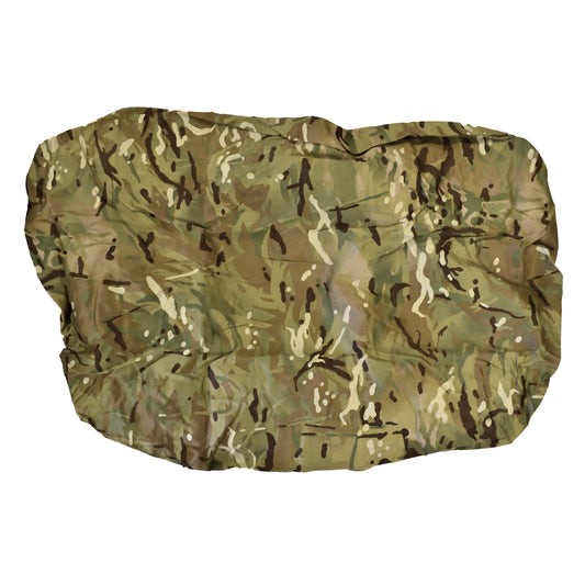Front view of British Army Rucksack Cover in MTP camouflage.