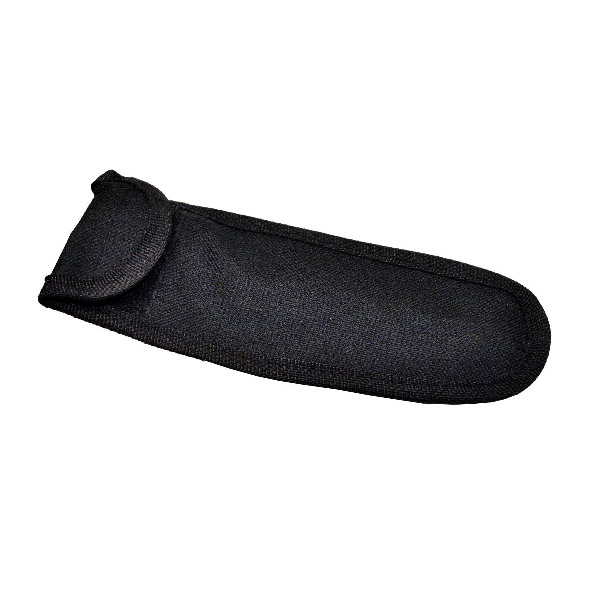 Close-up of stitching and fasteners on British Army 3 Piece Cutlery Set nylon pouch.
