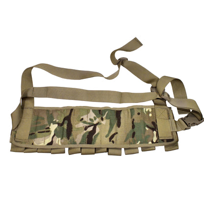 Rear view of British Army Multipouch Bandolier Belt MTP showing strap attachment.