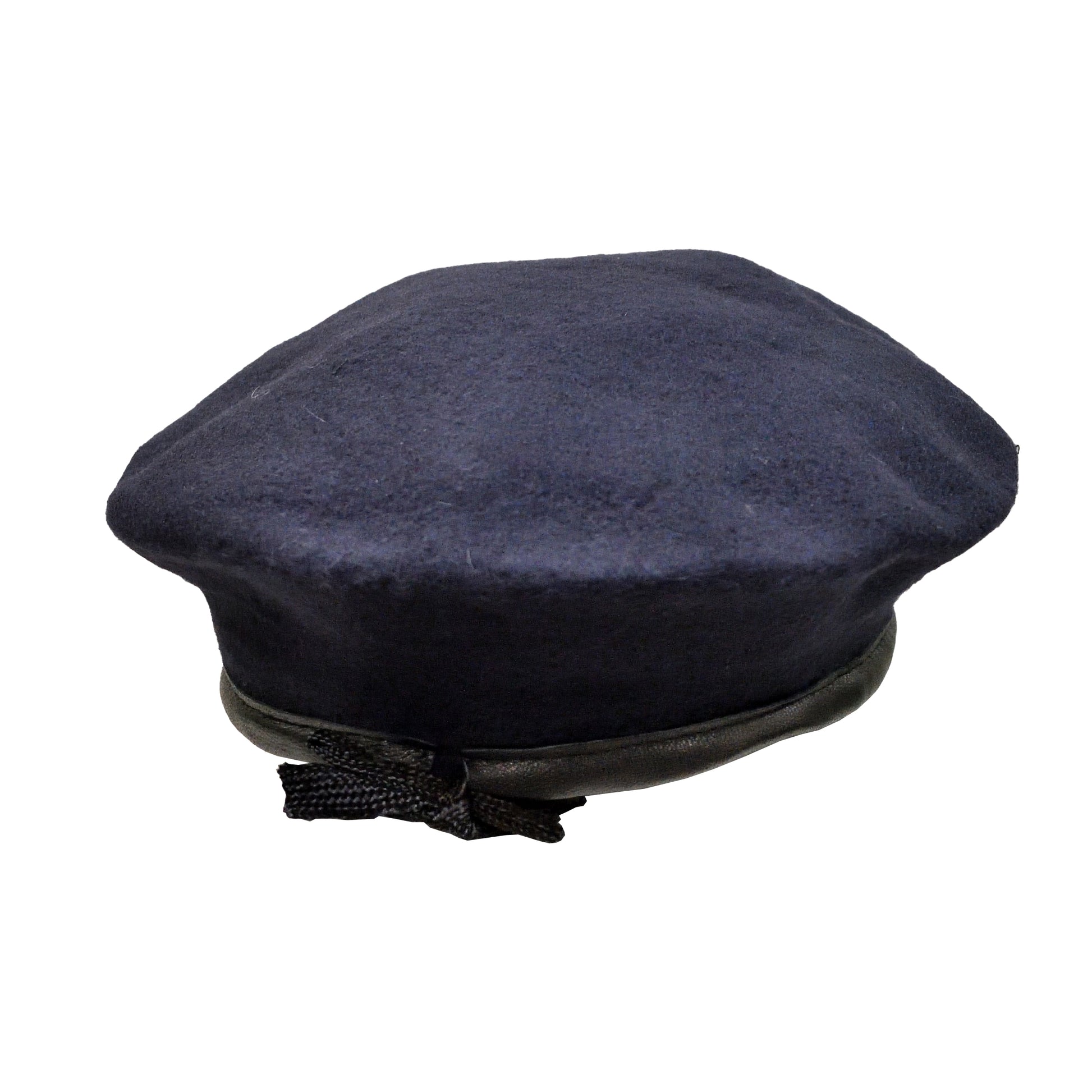 Rear view of All Regiments Beret Dark Blue Pattern 13864E showing inner lining.