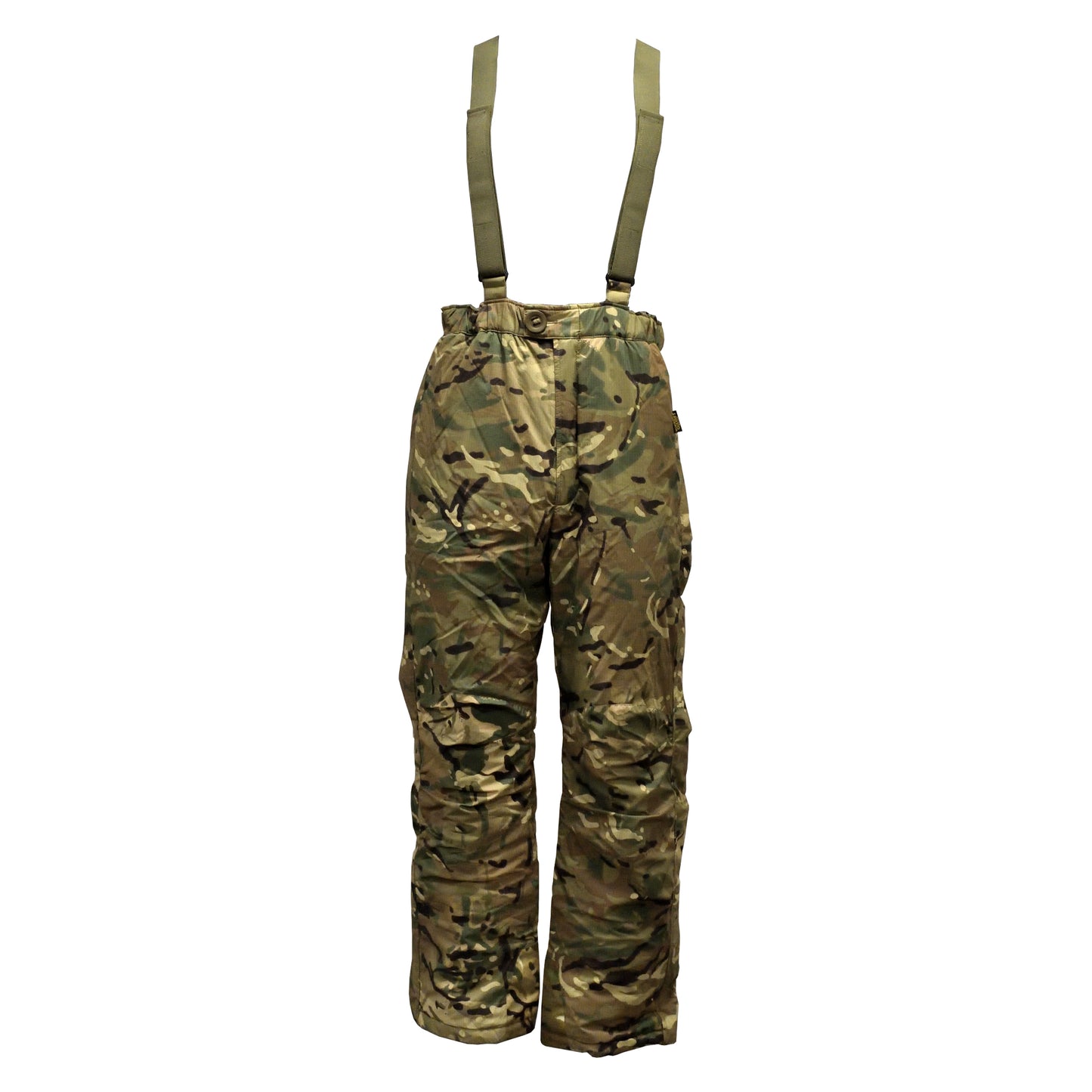 Rear view of Carinthia ECIG Trousers MTP showing full length and cut.