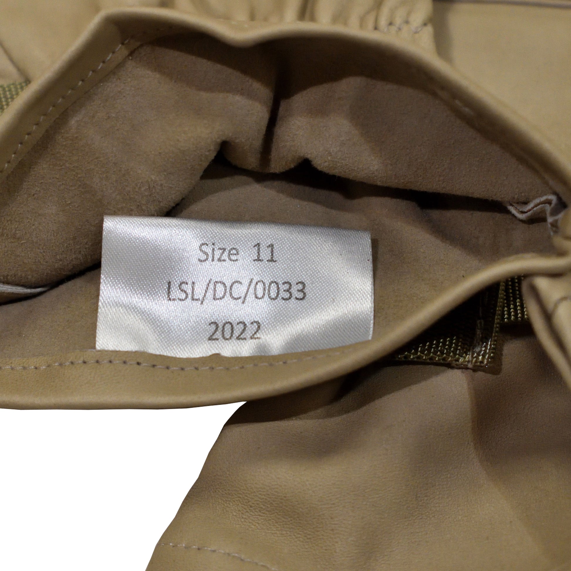 Detailed shot of glove stitching and fabric texture on British Army Warm Weather Combat Gloves.