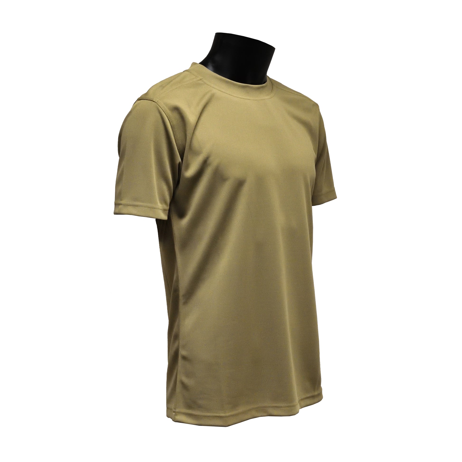 Angled front right view of Anti Static Combat T-shirt showing collar design.