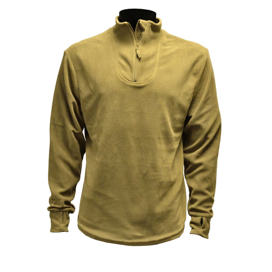 Front view of British Army Thermal Combat Undershirt in PCS Olive, designed for warmth and layering.