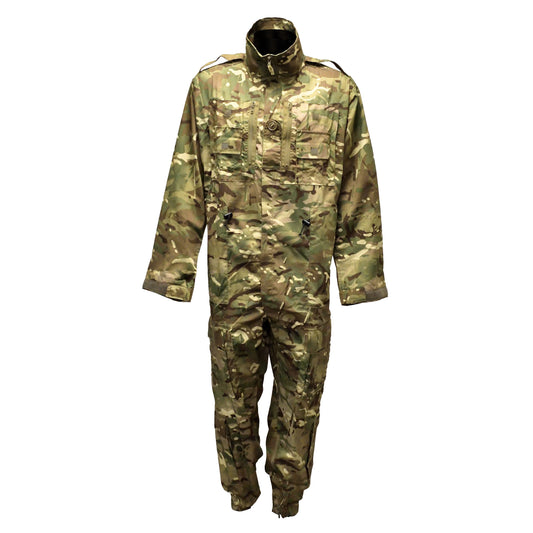 Front view of British Army AFV Crewman Exercise Coverall in MTP camouflage.