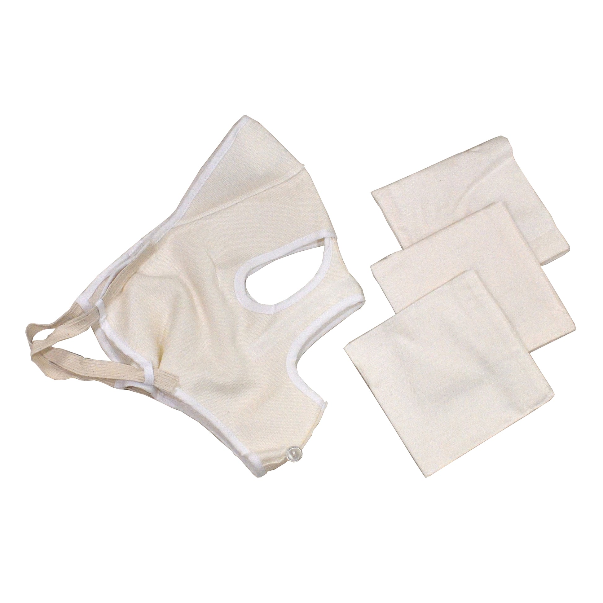 British Army MK2 flame-resistant face mask with 2 spare covers for extreme cold weather protection.
