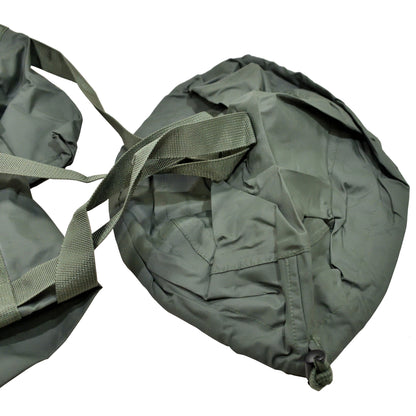 British Army Fesca Compression Sack in olive, designed for sleeping bag storage.