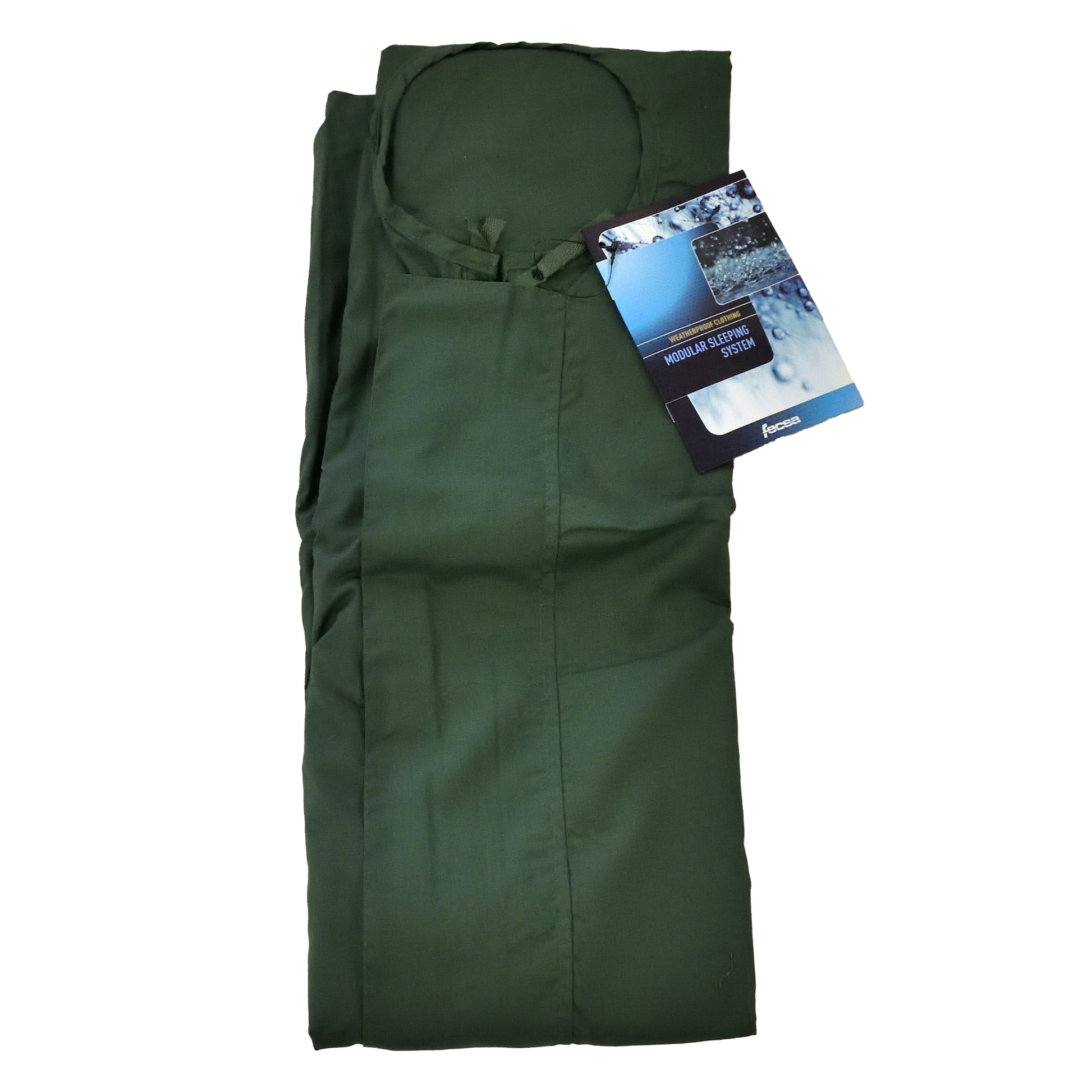 Fesca sleeping bag liner rolled compactly for storage.