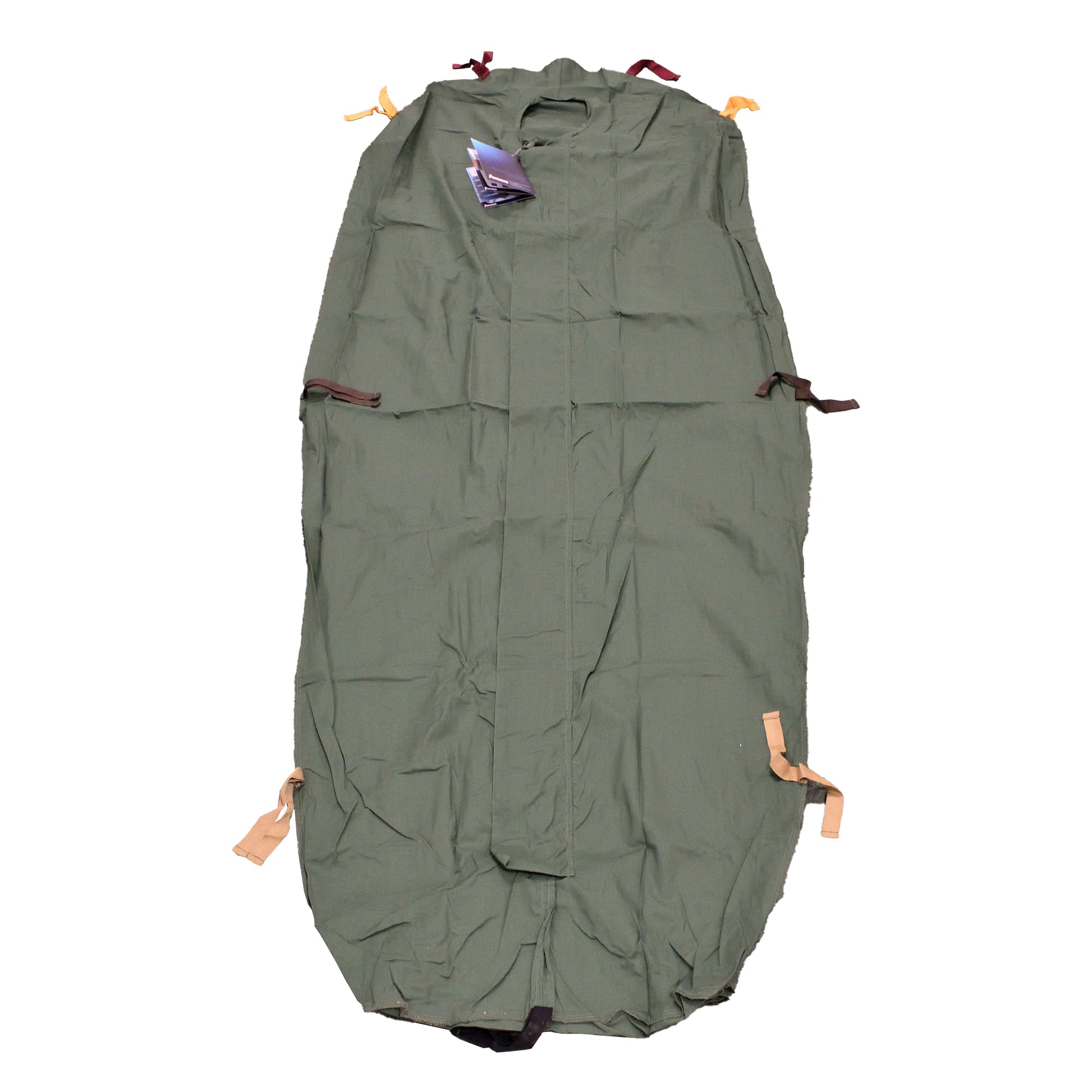 Fesca Lightweight Sleeping Bag Liner laid flat, showing full size and shape.