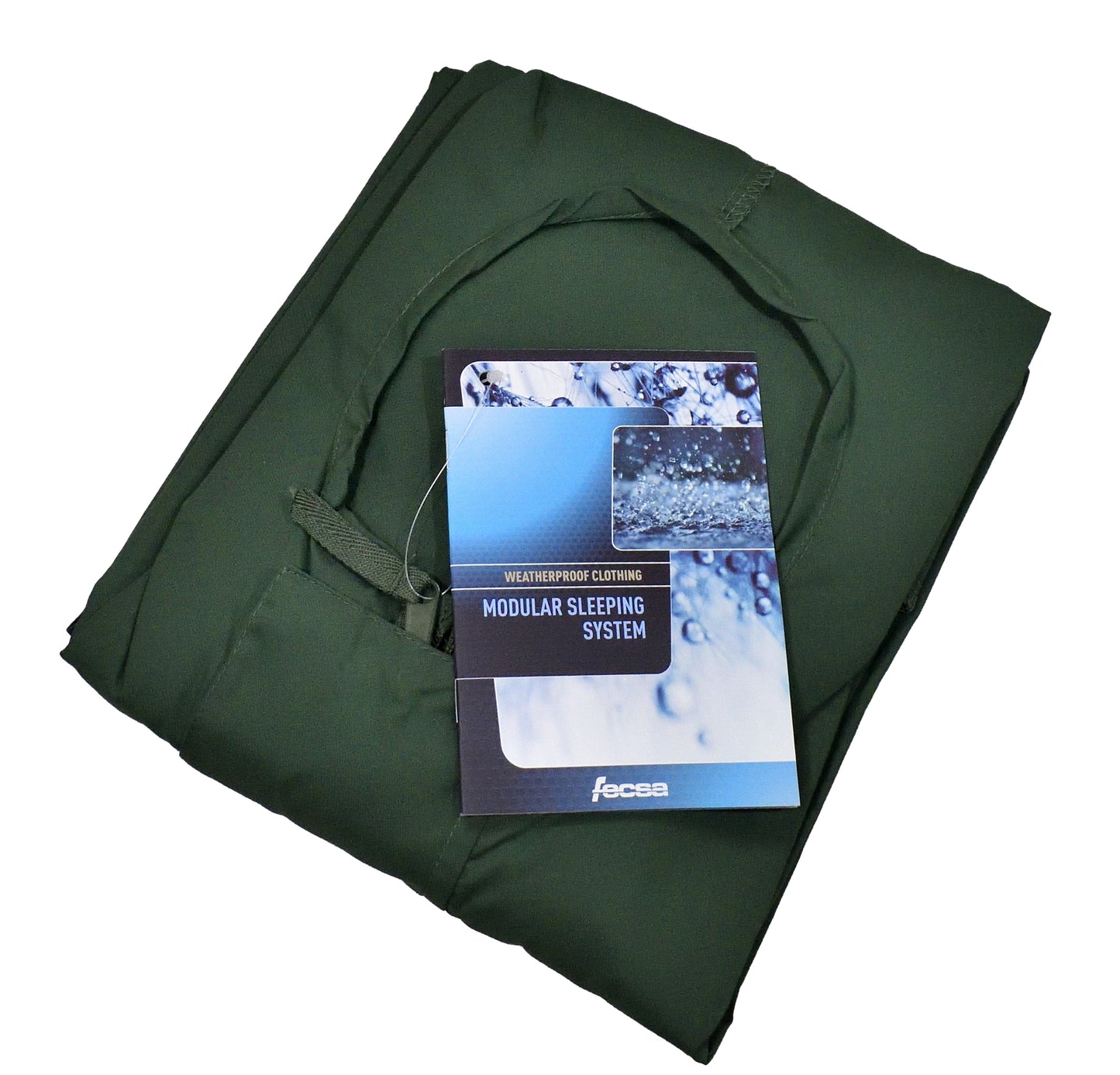 Folded view of Fesca Modular Sleeping System Sleeping Bag Liner, lightweight and compact.