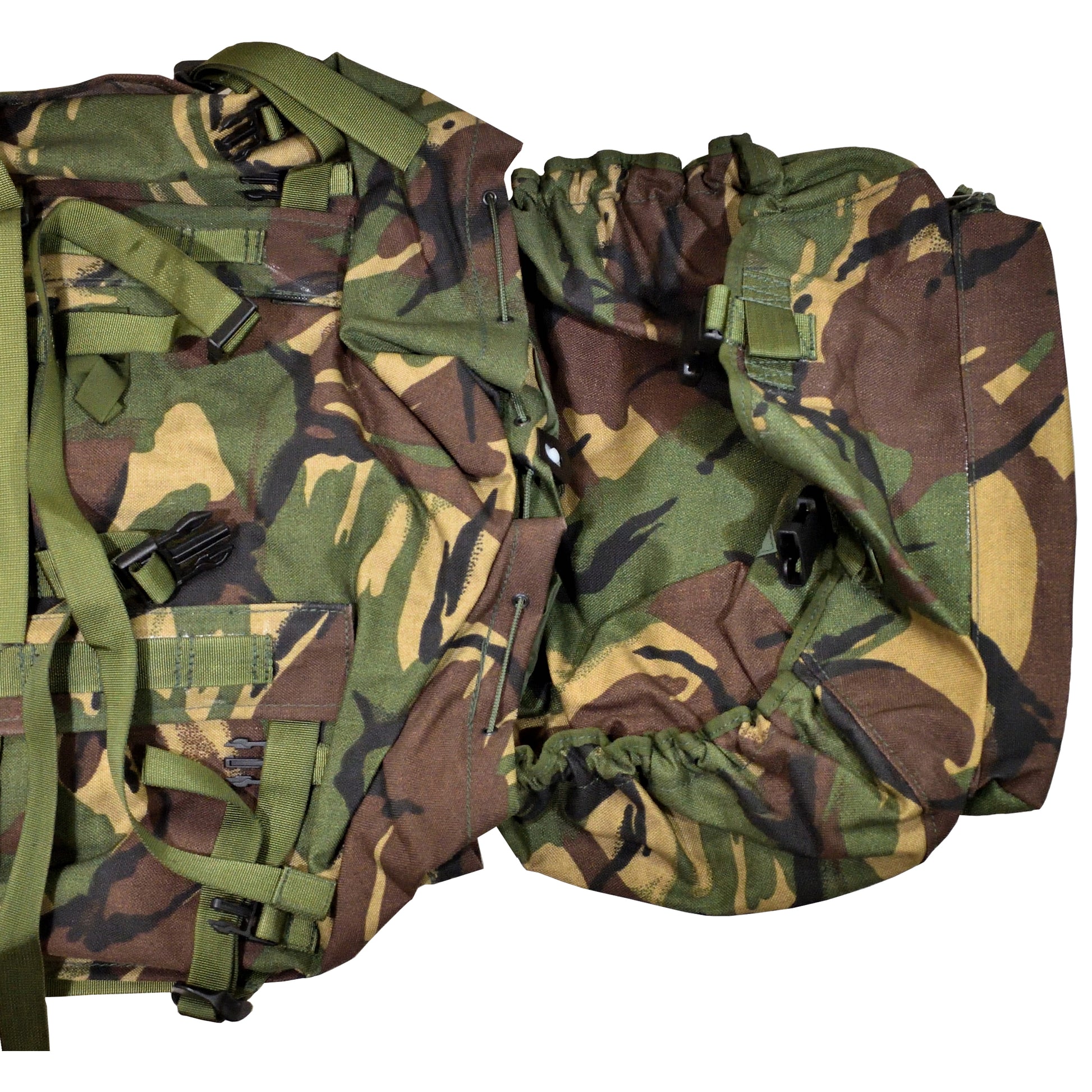 British Army Rucksack and Frame (INF) Long Convoluted DPM IRR, designed for infantry use.
