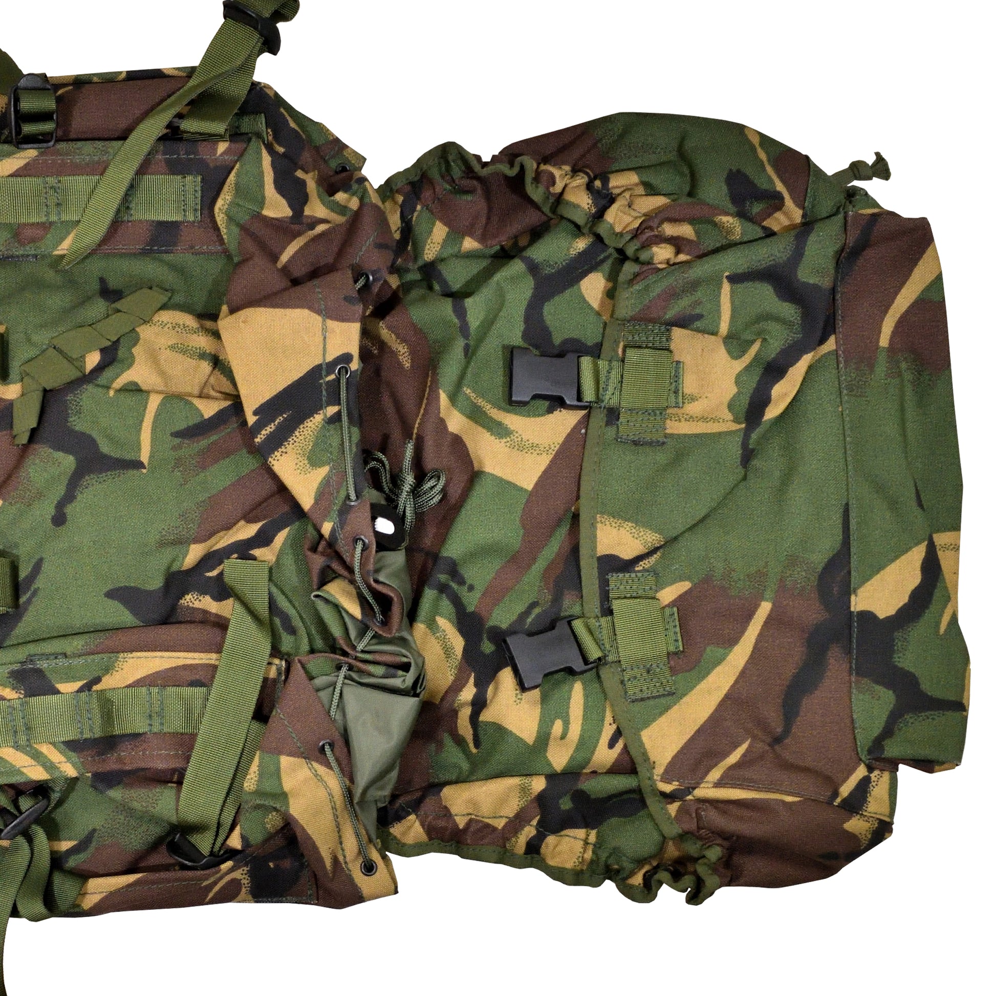 British Army Rucksack and Frame (INF) Short Convoluted DPM IRR, designed for infantry use.