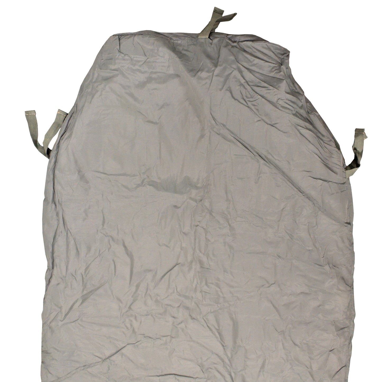Detailed shot of fabric texture on British Army Lightweight Sleeping Bag.