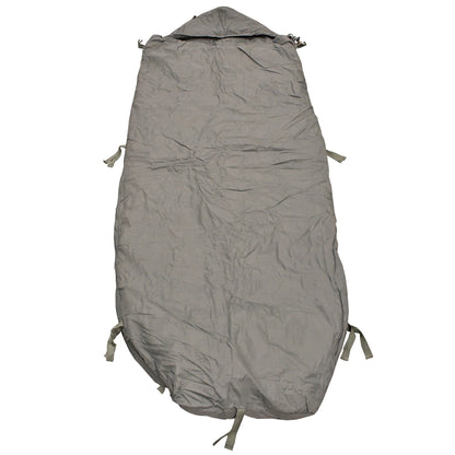 Front view of British Army Lightweight Sleeping Bag, compact and easy to carry.