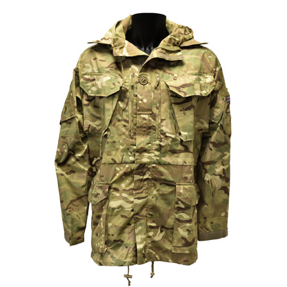 Front view of British Army Windproof Combat Smock "2" in MTP camouflage.