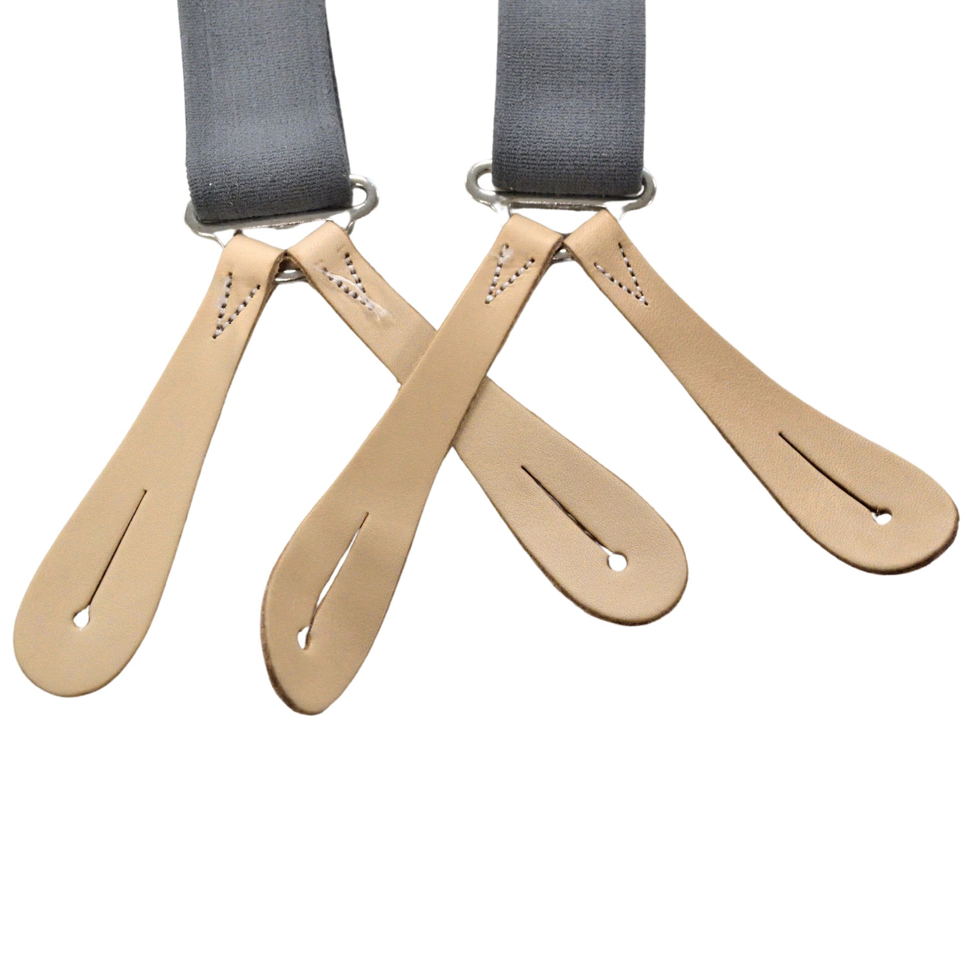 Pair of British Army Trouser Braces, adjustable for secure fit.