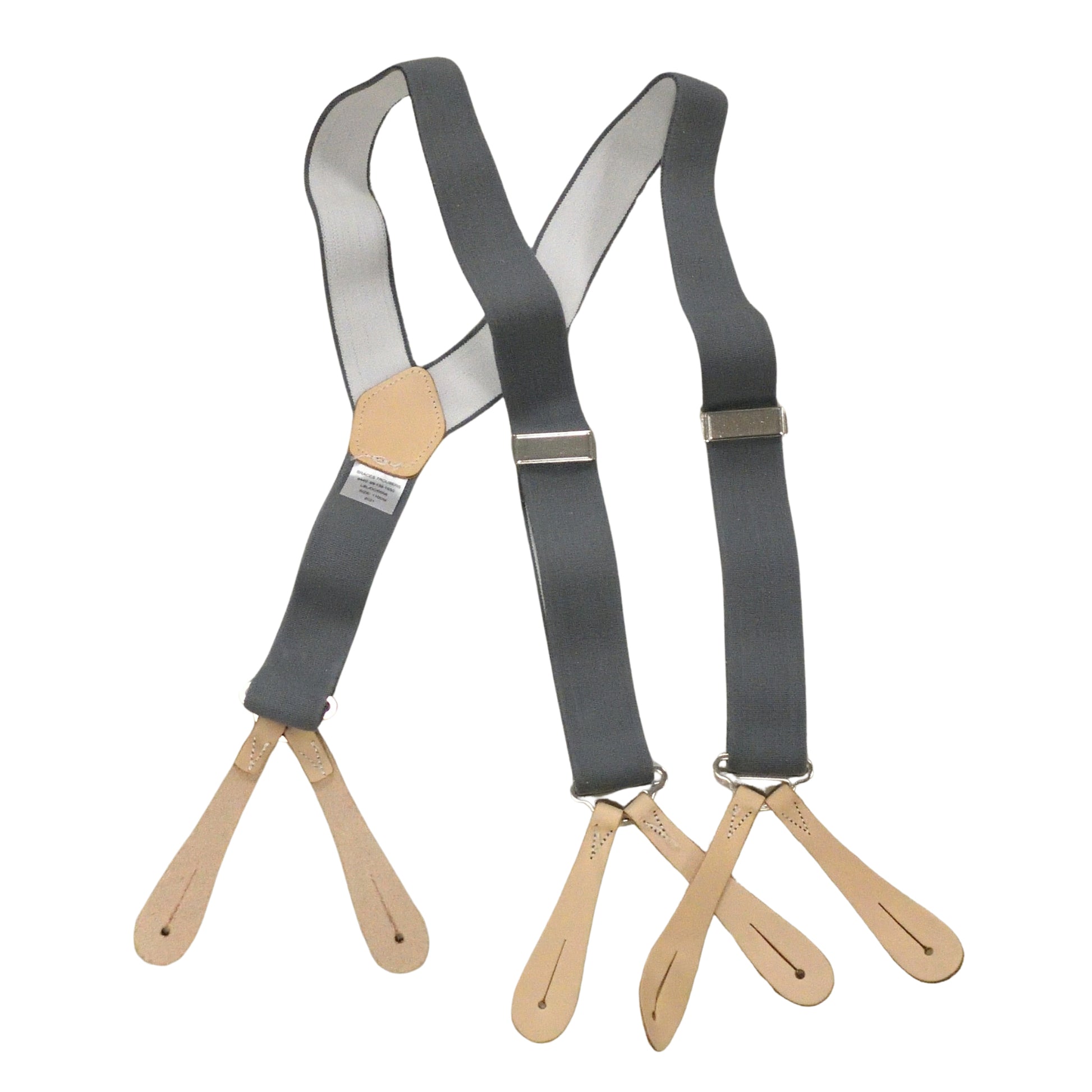 British Army Trouser Braces laid flat, showing buckles and straps.