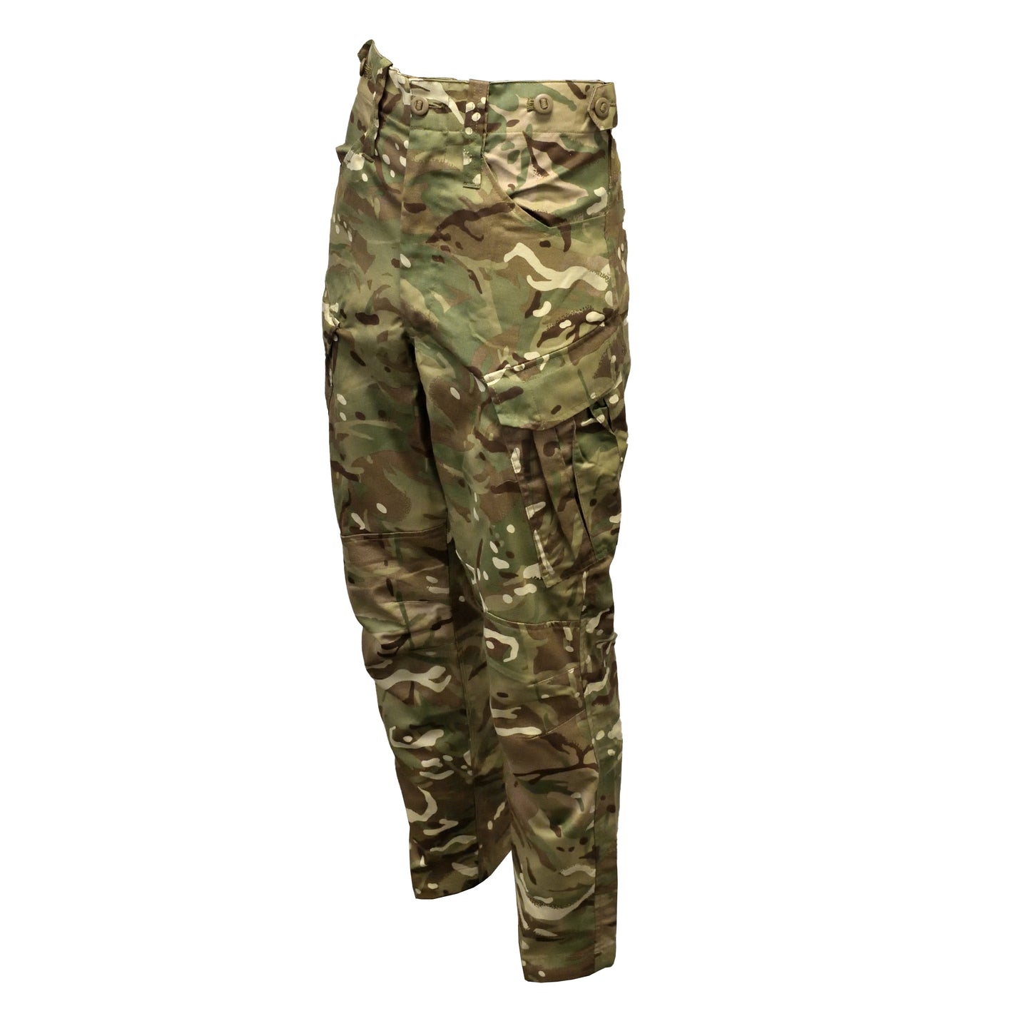 Angled front left view of Combat Trousers "23" with visible knee reinforcements.