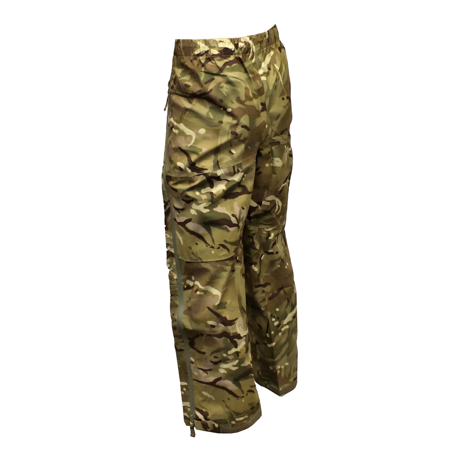 Angled rear left view showing seam details on MVP Trousers MTP.