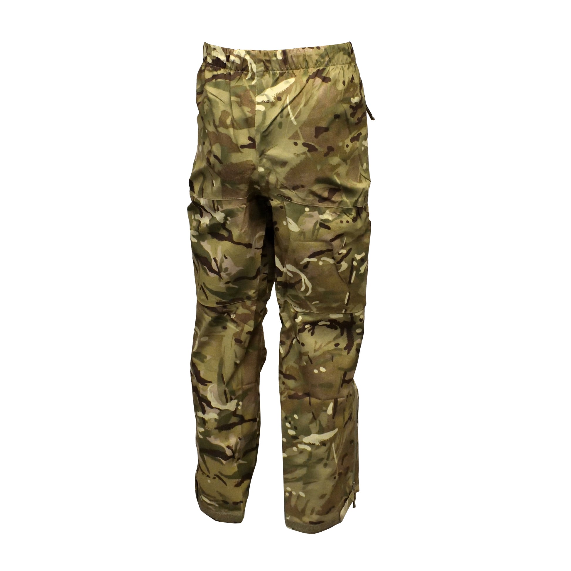 Rear view of British Army Lightweight MVP Trousers MTP highlighting back pockets.