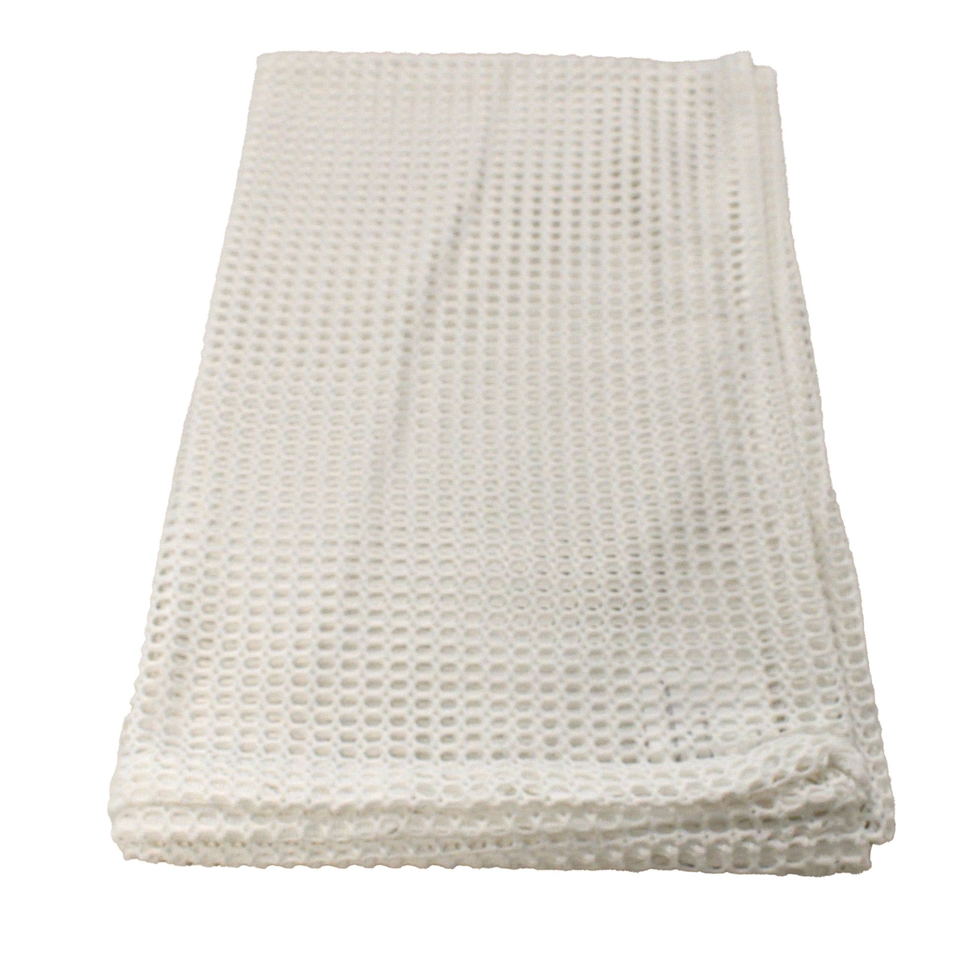 Washable Net Bag for Soiled Linen White, shown empty and flat.