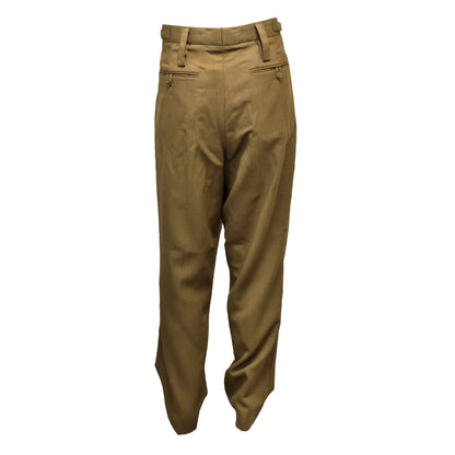 Rear view of British Army Mens Dress Trousers highlighting back pockets.