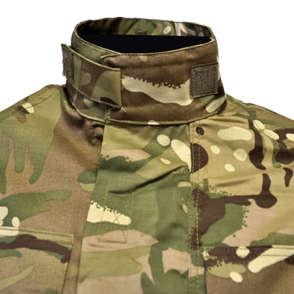 Close-up of collar detail on Combat Shirt "23" MTP.