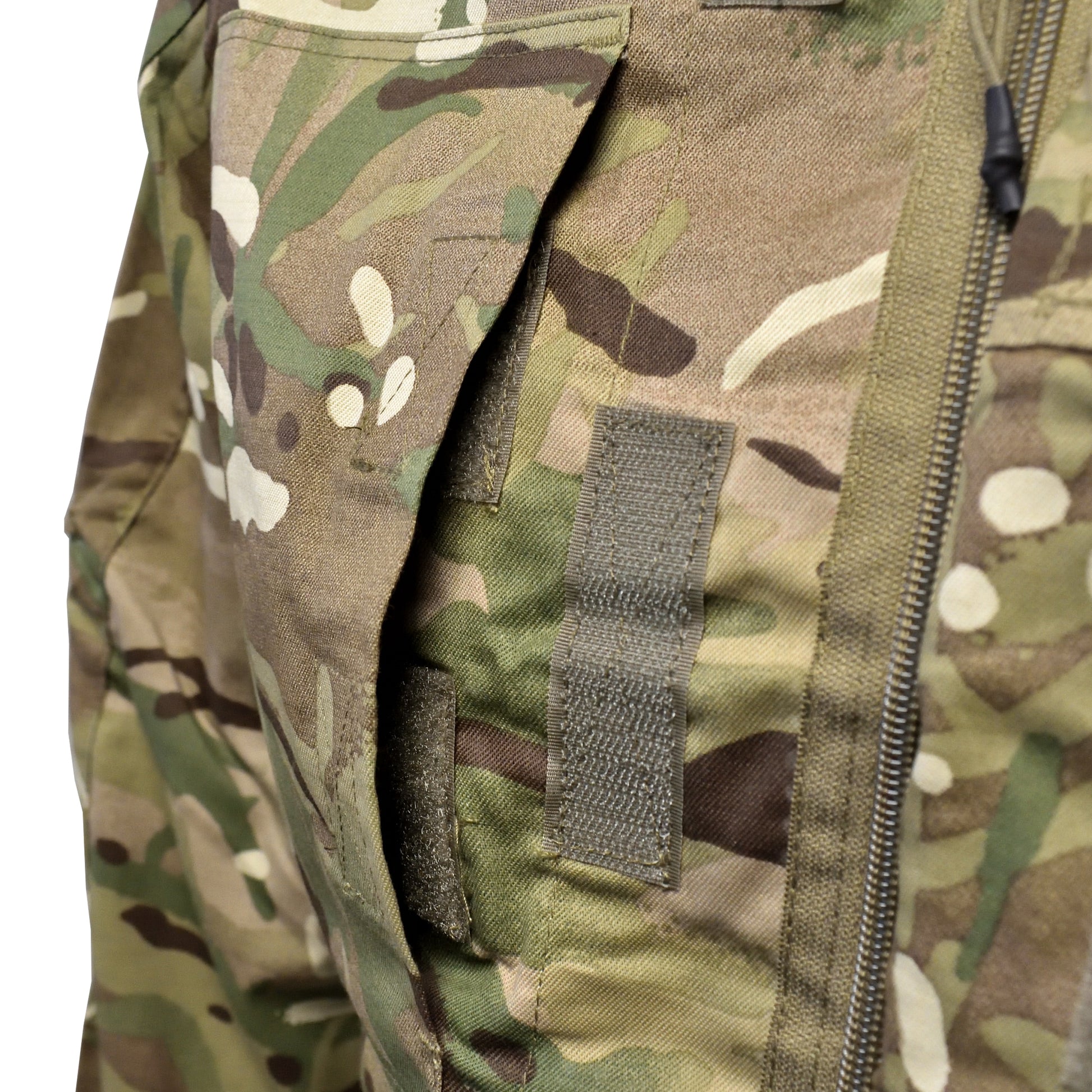 Close-up of chest pocket detail on Combat Shirt "23" MTP.