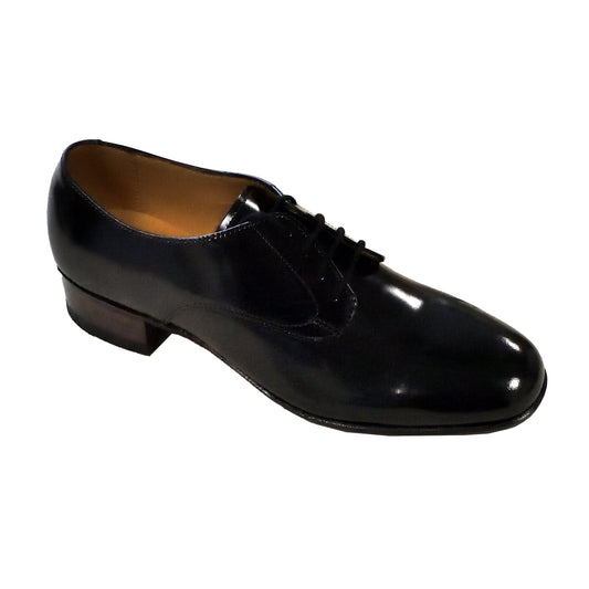 Front view of British Army Women's Leather Service Shoes Gibson 2142 in Black.