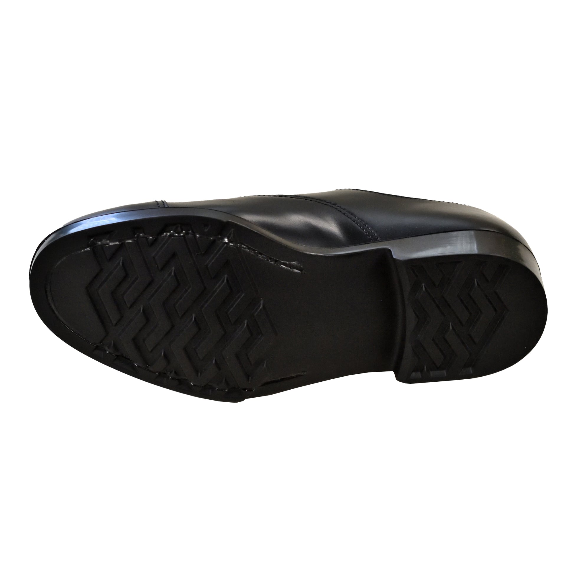 Sole detail of British Army Men's Service Shoes displaying tread and material texture.