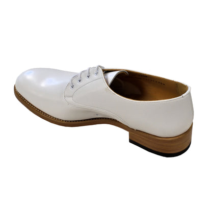 Side profile of John Land Tropical Shoes White showing low-cut design and lightweight sole.