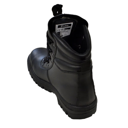 Rear view of Goliath SPSR1121 Safety Boots emphasizing heel support and stitching.