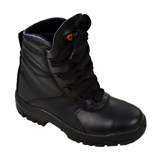 Front view of Goliath SPSR1121 High‑Leg Antistatic Safety Boots showing full boot shape.