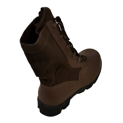 Rear view of Wellco Peruana Men's Jungle Boots highlighting heel design and stitching.