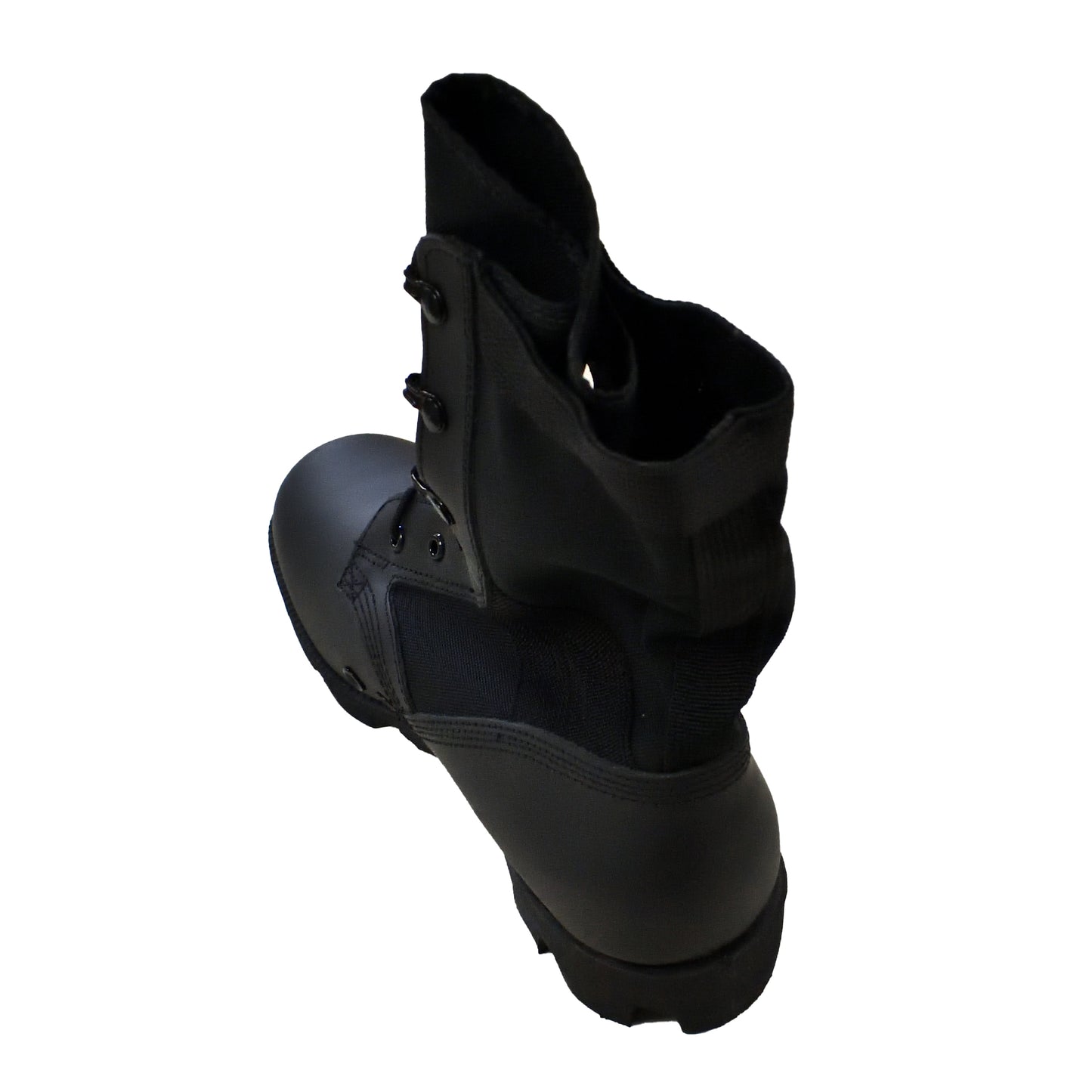 Rear view of Wellco Peruana Men's Jungle Boots highlighting heel and stitching.