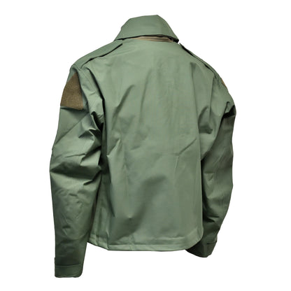 Angled rear left view of FR Cold Weather Aircrew Jacket MK4 showing shoulder fit.