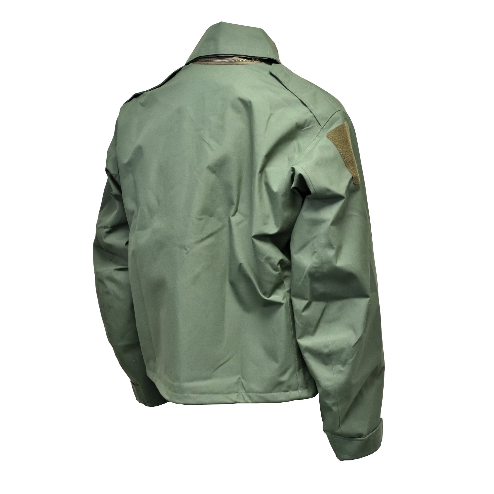 Angled rear right view of Ballyclare Ltd Aircrew Suit Jacket MK4 in cold weather design.