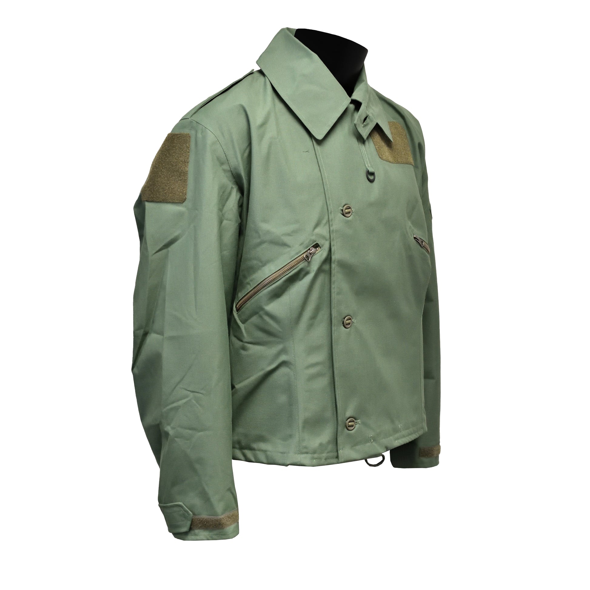 Angled front right view of Aircrew Suit Cold Weather Jacket MK4 with chest zip visible.