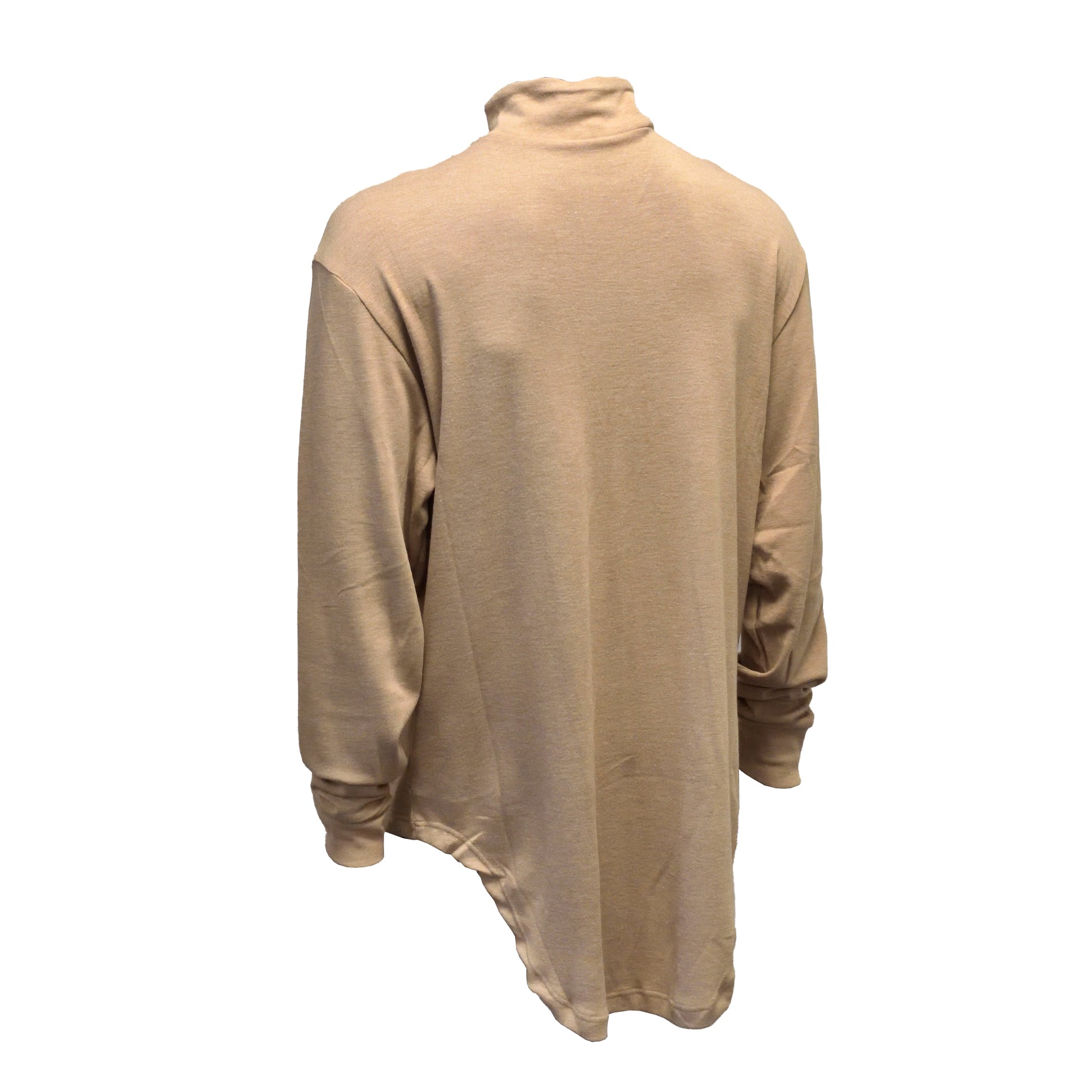 Angled rear left view of Desert Combat FR Undershirt with plain back design.