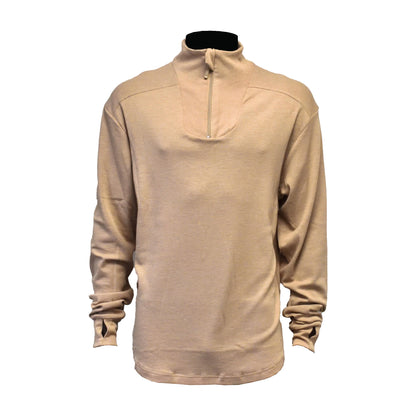 Front view of British Army Thermal Combat FR Undershirt in Desert color.